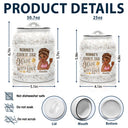 Happy,Gift For Grandma,Grandma's Hobby,Baking - Grandma's Cookie Jar Made With Love - Personalized Cookie Jar