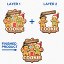 Gift For Grandma,Grandma's Hobby,Grandma,Grandkids,Happy,Christmas,Gift For Mother - Grandma's Cookie Tasting Crew - Personalized 2-Layered Wooden Ornament