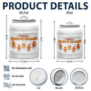 Happy,Gift For Grandma,Grandma's Hobby,Gift For Mother - Grandma's Favorite Cookies 3D Effect - Personalized Cookie Jar