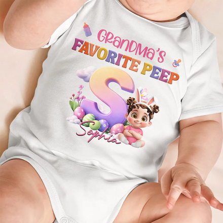 Grandma's Favorite Peep - Personalized Baby Onesie