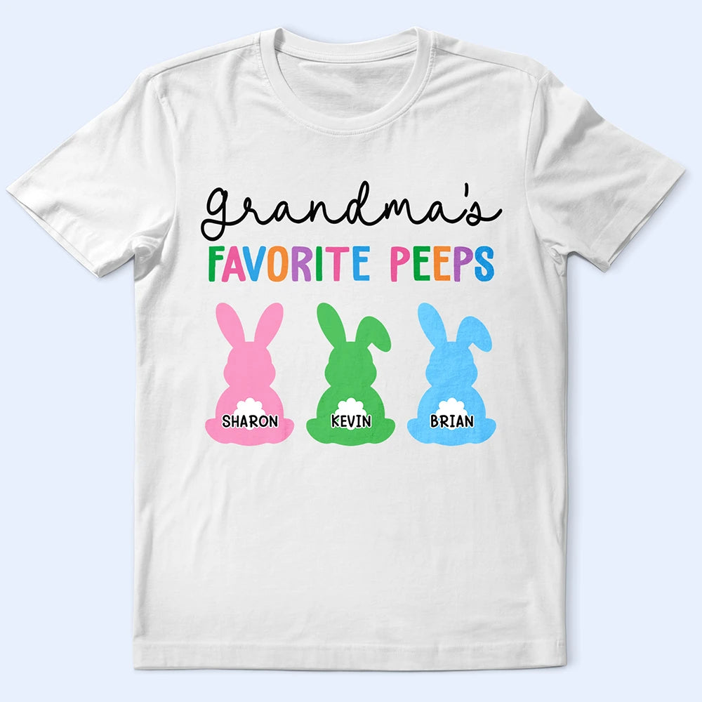Grandma's Favorite Peeps - Personalized T Shirt