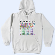 Funny,Gift For Mother,Gift For Grandma,Gift For Wife,Easter - Grandma's Favorite Peeps Bunny - Personalized T Shirt