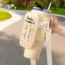 Gift For Grandma,Grandma,Grandkids,Gift For MotherGrandma's Garden - Personalized Bottle Carrier Bag
