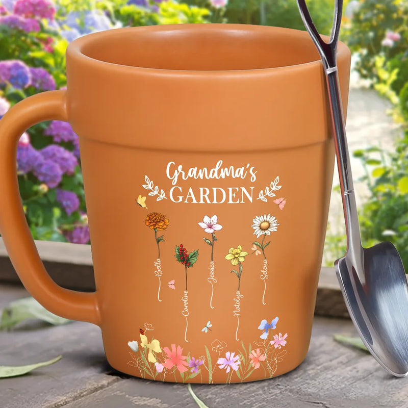 mug plant pot Grandma's Garden Birth Month Flower