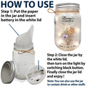 Gift For Grandma,Gift For Mother,Gift For Wife - Grandma's Garden Family Birth Flower - Personalized Mason Jar Light