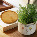 Gardening,Gift For Grandma,Gift For Mother,Happy - Grandma's Garden Love Grows Here - Personalized Ceramic Plant Pot