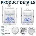 Gift For Grandma,Gift For Mother,Gift For Wife - Grandma's Garden Toile Birth Flower - Personalized Cookie Jar