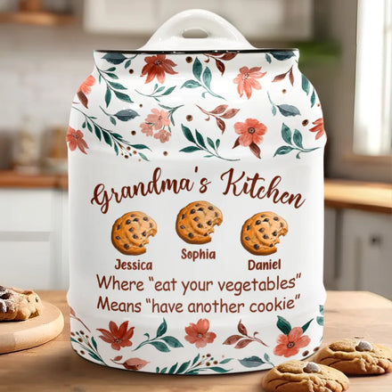 La cuisine de grand-mère a un autre biscuit - Pot à biscuits personnalisé