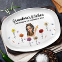 Gift For Mother,Cooking,Grandma - Grandkids,Grandma's Hobby,Gift For Grandma - Grandma's Kitchen Where Memories Are Made - Personalized Plate