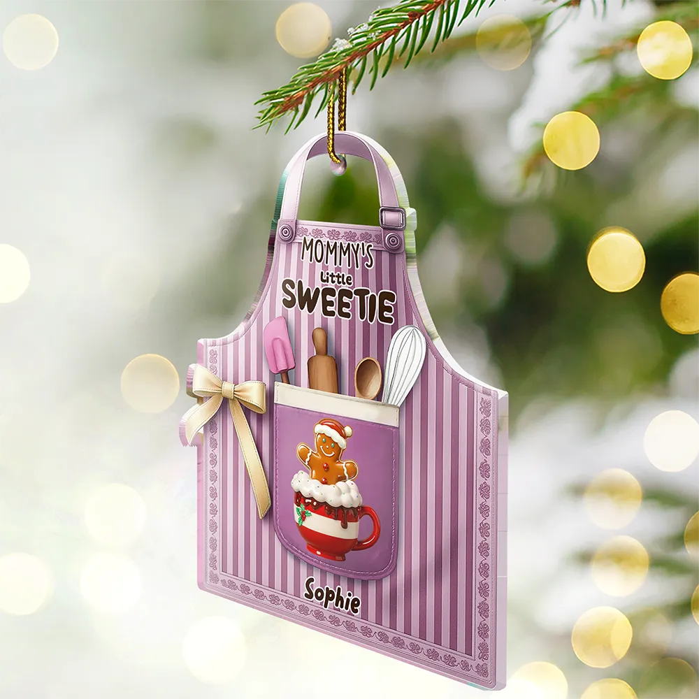 Gift For Grandma,Gift For Grandparents,Christmas,Love - Grandma's Perfect Patch - Personalized Custom Shaped Acrylic Ornament