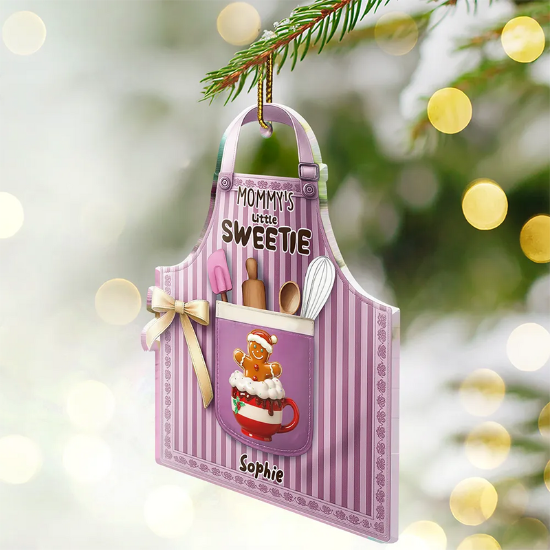 Gift For Grandma,Gift For Grandparents,Christmas,Love - Grandma's Perfect Patch - Personalized Custom Shaped Acrylic Ornament