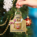 Gift For Grandma,Gift For Grandparents,Christmas,Love - Grandma's Perfect Patch - Personalized Custom Shaped Acrylic Ornament