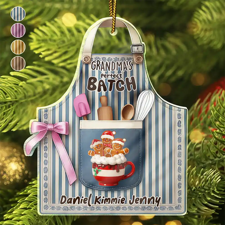 Grandma's Perfect Patch - Personalized Custom Shaped Acrylic Ornament