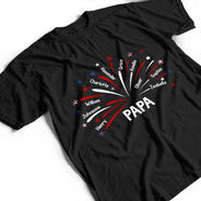 Gift For Husband,Gift For Men,Gift For Father,Gift For Grandpa,Independence Day,Proud - Grandpa Dad Firework Independence Day - Personalized T Shirt