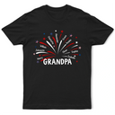 Gift For Husband,Gift For Men,Gift For Father,Gift For Grandpa,Independence Day,Proud - Grandpa Dad Firework Independence Day - Personalized T Shirt