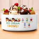 Top Market,Non-Eng,Icon,Playful - Grandpa Papa Dad Ice Cream 3D Effect - Personalized Serving Bowl