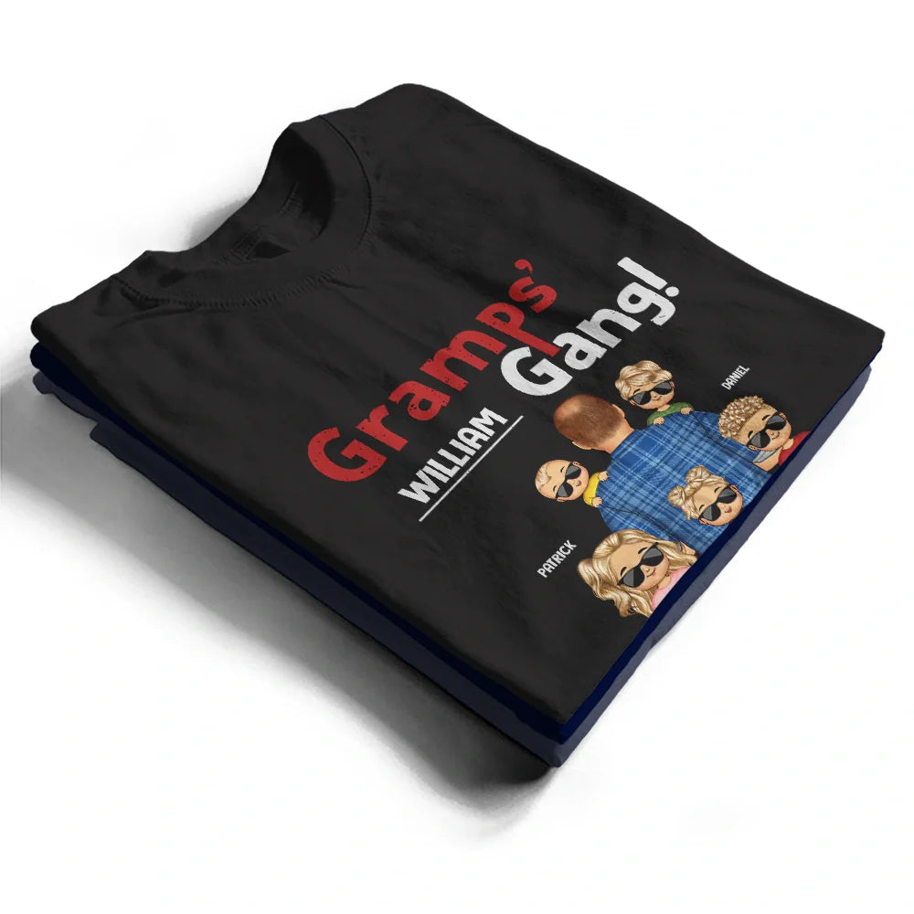 Gift For Husband,Gift For Yourself,Gift For Men,Gift For Uncle,Gift For Grandpa,Grandpa - Grandkids,Gift For Father,Dad - Children,Dad - Daughters (Young),Dad - Sons,Happy - Grandpa's Gang - Personalized T Shirt