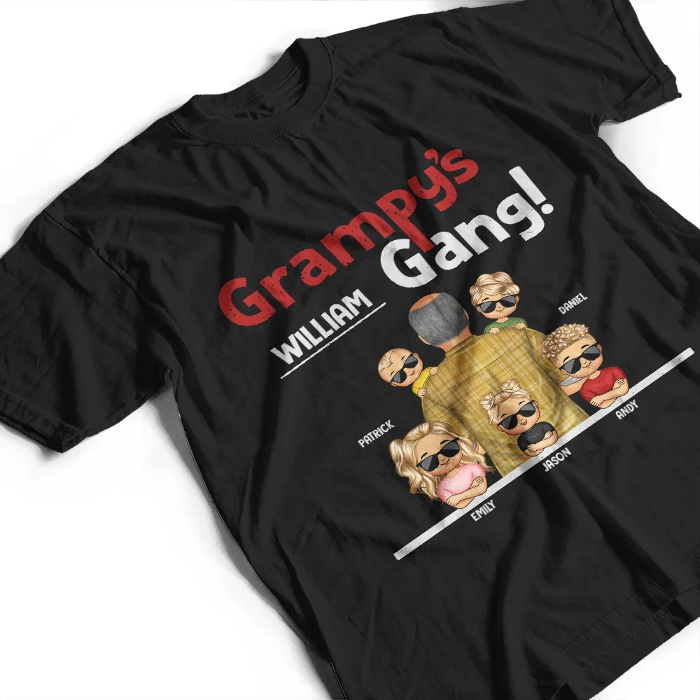 Gift For Husband,Gift For Yourself,Gift For Men,Gift For Uncle,Gift For Grandpa,Grandpa - Grandkids,Gift For Father,Dad - Children,Dad - Daughters (Young),Dad - Sons,Happy - Grandpa's Gang - Personalized T Shirt