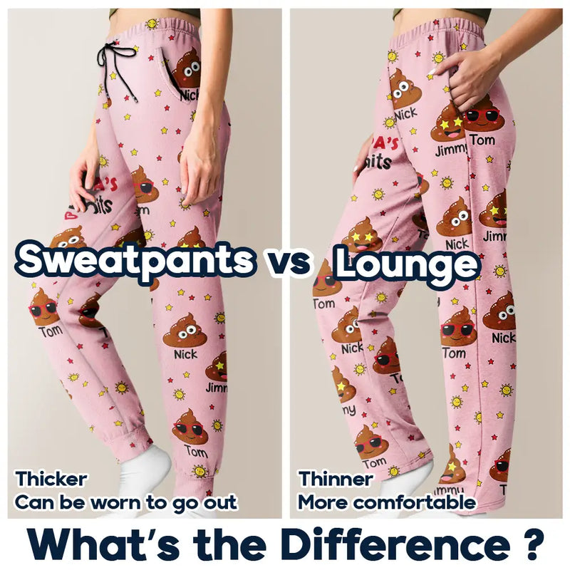 Gift For Grandpa,Gift For Grandparents,Gift For Grandma,Funny,Gift For Father,Gift For Mother - Grandpa's Little Kids - Personalized Pajama Pants