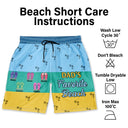 Gift For Yourself,Gift For Men,Gift For Grandpa,Gift For Father,Summer,Beach - Granpa's Favorite Beach - Personalized Unisex Beach Shorts
