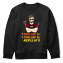 Funny, Gift For Husband, Gift For Grandpa, Gift For Father, Grilling, Cooking - Grillin' Chillin' Refillin' - Personalized T Shirt
