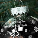 Gift For Bestie,Old Best friends,Christmas,Love - Grow An Old Friend - Personalized Ball Ornament