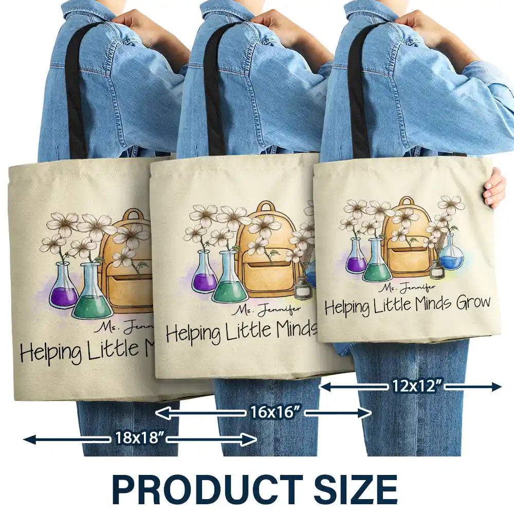 Teacher, Back To School - Grow With Teacher - Personalized Tote Bag