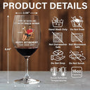 Retirement,Funny,Gift For Yourself,Parents,Gift For Grandparents - Every Sip Tastes Like It's Not My Problem Anymore Retirement - Personalized Wine Glass