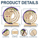 Gift For Bestie,Christmas,Love - Friends That Turned Into Family Birth Flower Bestie - Personalized Spinning Perpetual Desk Calendar