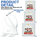 Gift For Bestie,Christmas,Happy,Gift For Sisters,Gift For Brothers,Gift For Sibling,Cousin - Congrats On Being My Besties Friends Siblings 3D Effect - Personalized Custom Shaped Acrylic Ornament