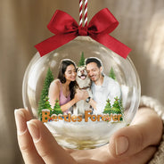 Gift For Bestie,Gift For Sisters,Christmas,Happy,Gifts For Colleagues,Gift For Sibling - Custom Photo Besties Sisters Best Team Forever - Personalized 3D Acrylic Ball Ornament