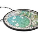 Family,Long Distance,Love - Family Love Knows No Distance - Personalized Stained Glass Window Hanging Suncatcher