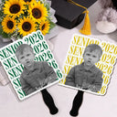 Graduation,Happy,Photo - Custom Photo Senior Vintage Portrait - Personalized Graduation Handheld Fan