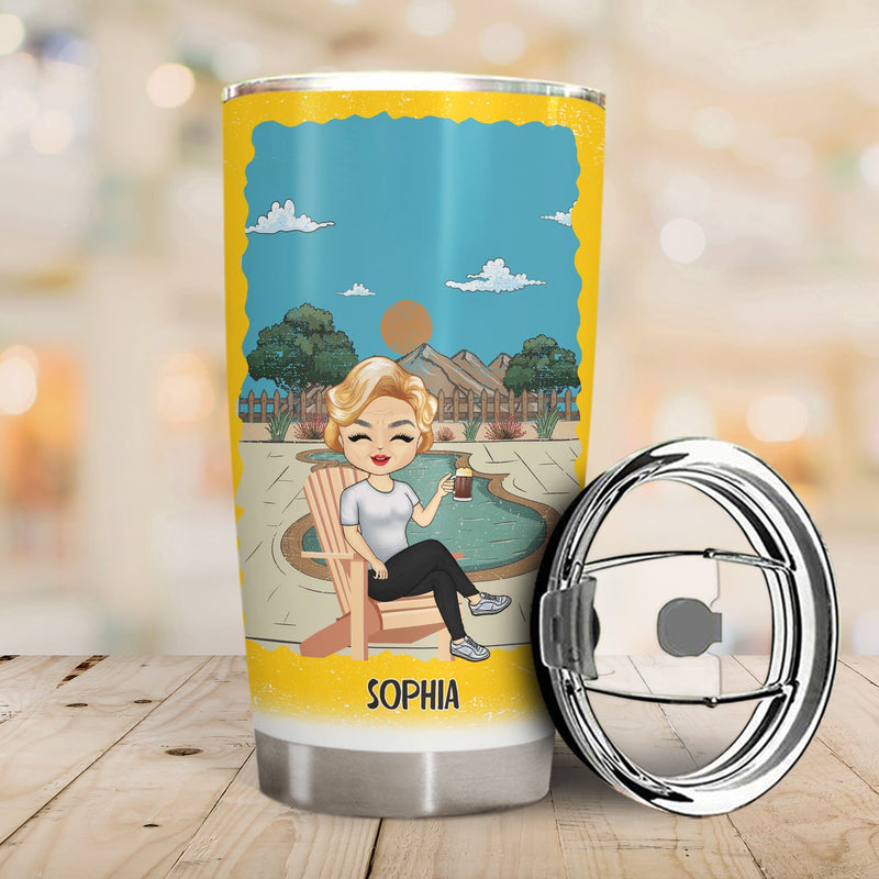 The Legend Has Retired Retirement Schedule - Gift For Grandpa, Grandma - Personalized Custom Tumbler