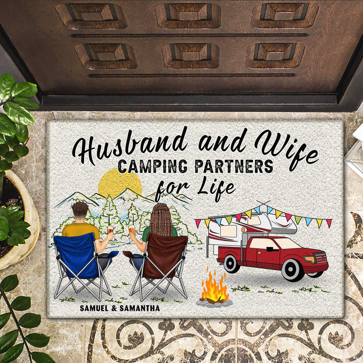 Camper Doormat, Travel Trailer Doormat, RV Doormat, Personalized