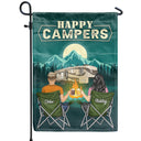 Happy Campers - Gift For Camping Besties - Personalized Custom Flag