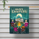 Happy Campers - Gift For Camping Besties - Personalized Custom Flag