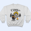 Happy Camper - Gift For Camping Lovers - Personalized Custom T Shirt