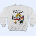 Happy Camper Chibi - Gift For Camping Lovers - Personalized Custom T Shirt