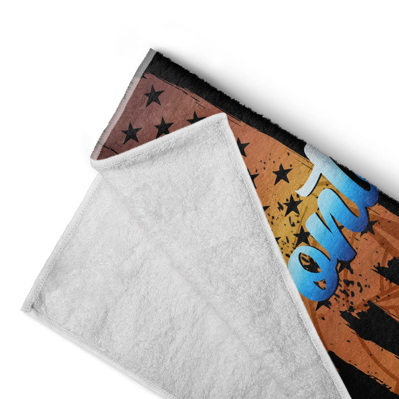 Pontoon Captain Pontoon Queen - Gift For Pontoon Owner - Personalized Custom Beach Towel