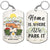 Home Is Where We Park It - Gift For Camping Lovers - Personalized Aluminum Keychain