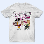 Camping Queen - Cadeau pour les amateurs de camping - T-shirt personnalisé