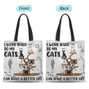 I Work Hard So My Cats Can Have A Better Life - Gift For Cat Lovers - Personalized Zippered Canvas Bag