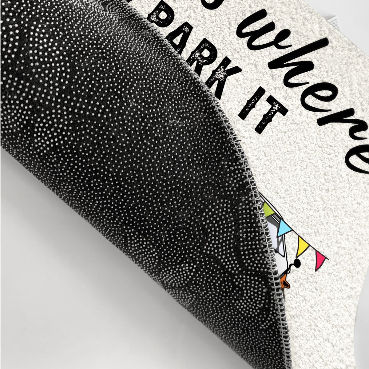 Home Is Where You Park It One Person - Gift For Women Men Loves Camping - Personalized Doormat