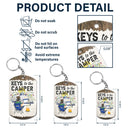 Keys To The Campers - Gift For Couples - Personalized Aluminum Keychain