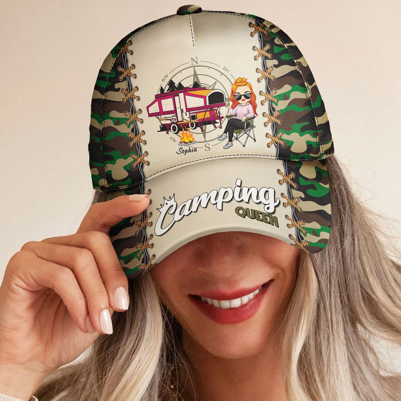 Camping Queen - Gift For Camping Women - Personalized Classic Cap