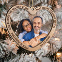 Custom Photo From Our First Kiss Till Our Last Breath - Christmas Gift For Couples - Personalized 2-Layered Mix Ornament