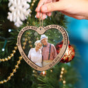 Custom Photo From Our First Kiss Till Our Last Breath - Christmas Gift For Couples - Personalized 2-Layered Mix Ornament