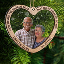 Custom Photo From Our First Kiss Till Our Last Breath - Christmas Gift For Couples - Personalized 2-Layered Mix Ornament