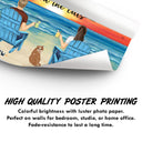 Toi, moi et les chiens : vue sur la plage – Cadeau pour les amoureux des animaux – Affiche personnalisée